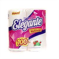 PAPEL TOALHA ELEGANTE FOLHAS DUPLAS  12X100 .