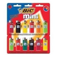 ISQUEIROS BIC MINI CARTELA 12UN .