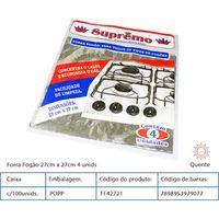 FORRA FOGAO 27cm X 27cm 4 UND .